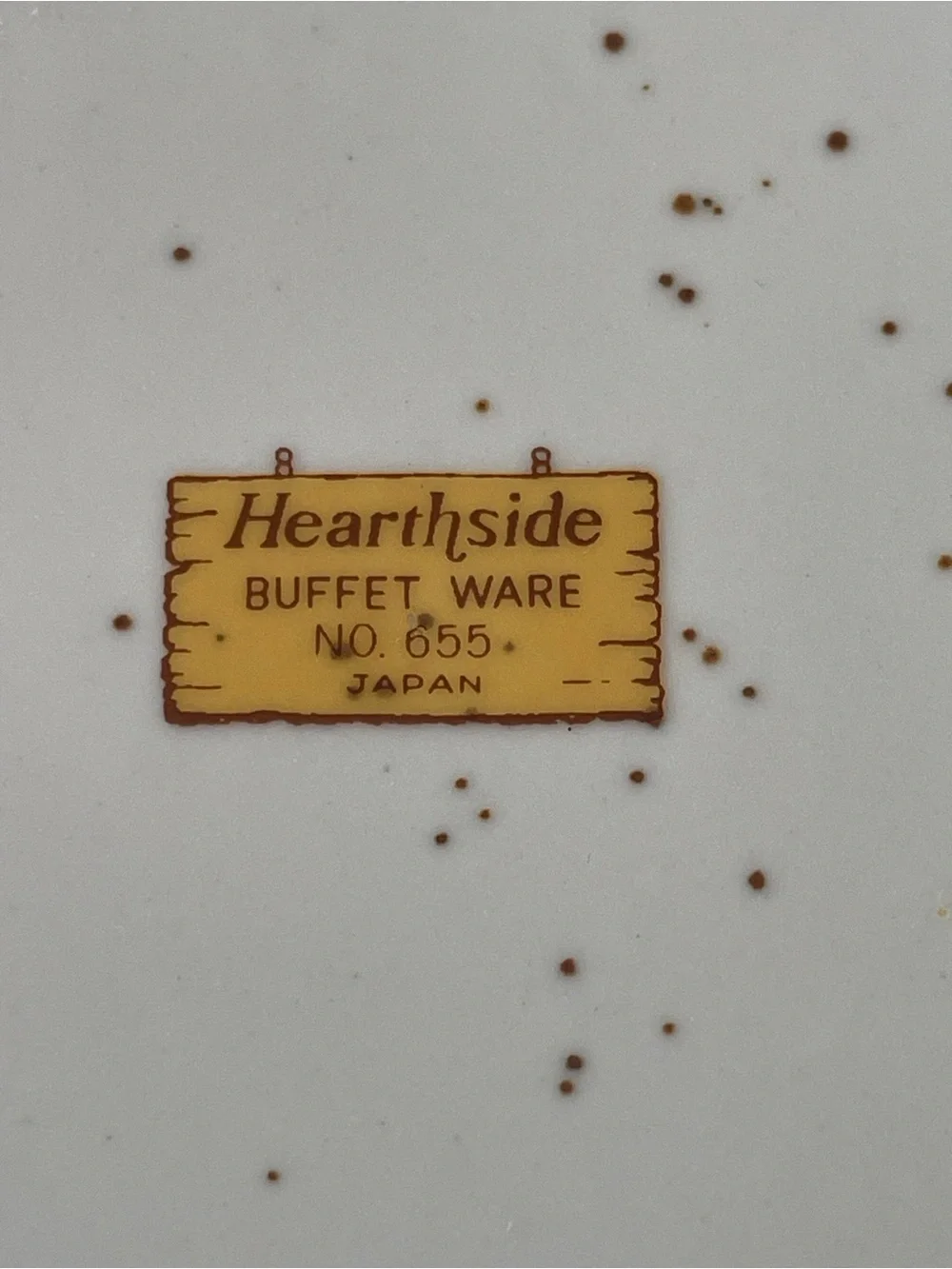 Original Hearthside Buffet Ware Saucer Plate